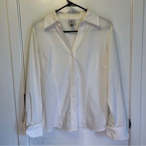 Worthington White Classic Blouse - Size 10